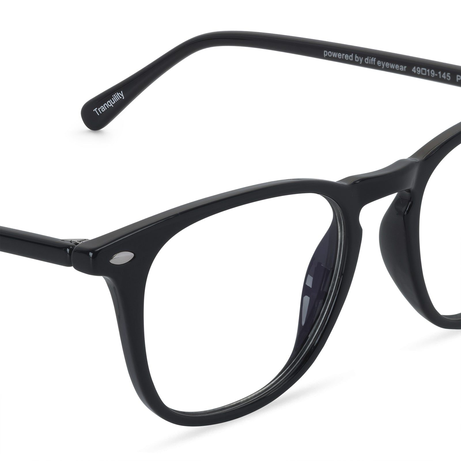 WOMEN'S HEALTH TRANQUILITY - BLACK + CLEAR sold by Diff Eyewear product image thumbnail 3