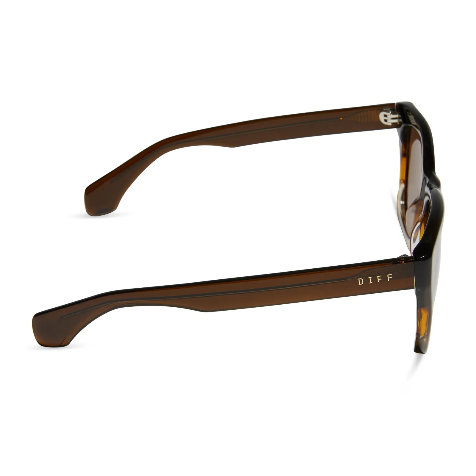 DEAN XL - WHISKEY FADE + BROWN + POLARIZED SUNGLASSES sold by Diff Eyewear product image thumbnail 3