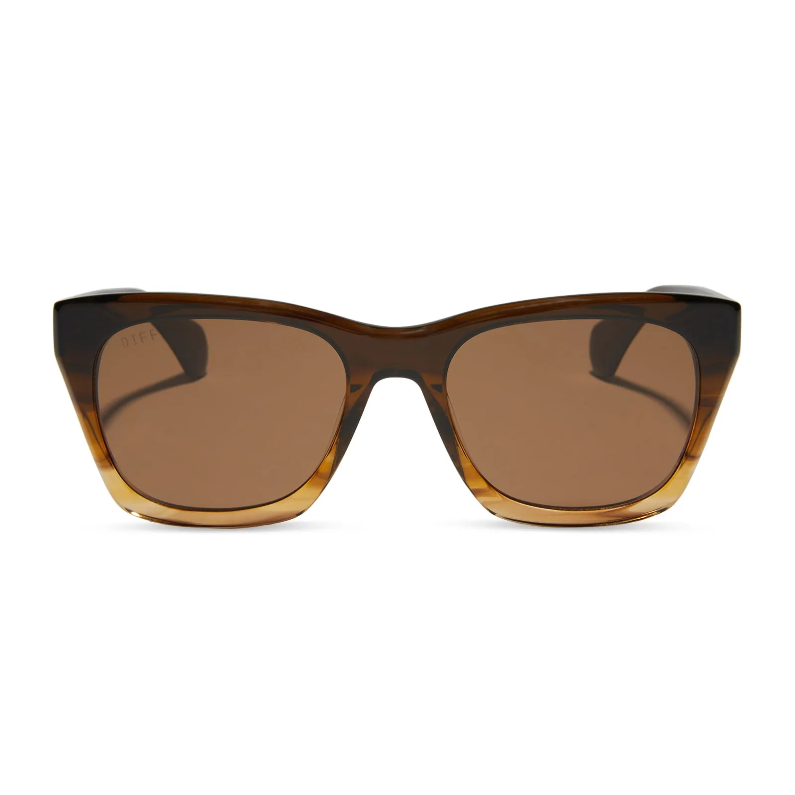 DEAN XL - WHISKEY FADE + BROWN + POLARIZED SUNGLASSES sold by Diff Eyewear