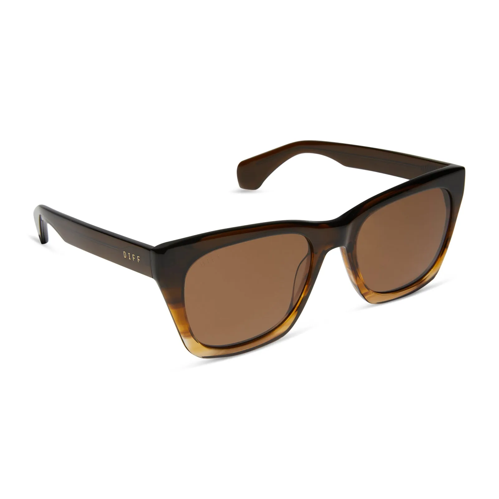 DEAN XL - WHISKEY FADE + BROWN + POLARIZED SUNGLASSES sold by Diff Eyewear product image thumbnail 2