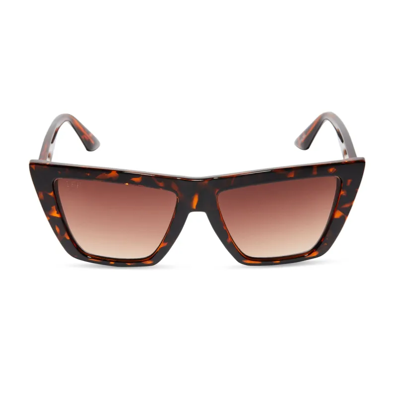 WINONA - DARK TORTOISE + BROWN GRADIENT SUNGLASSES sold by Diff Eyewear