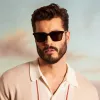 BILLIE - BLACK + GREY + POLARIZED SUNGLASSES sold by Diff Eyewear