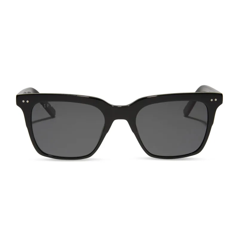 BILLIE - BLACK + GREY + POLARIZED SUNGLASSES sold by Diff Eyewear