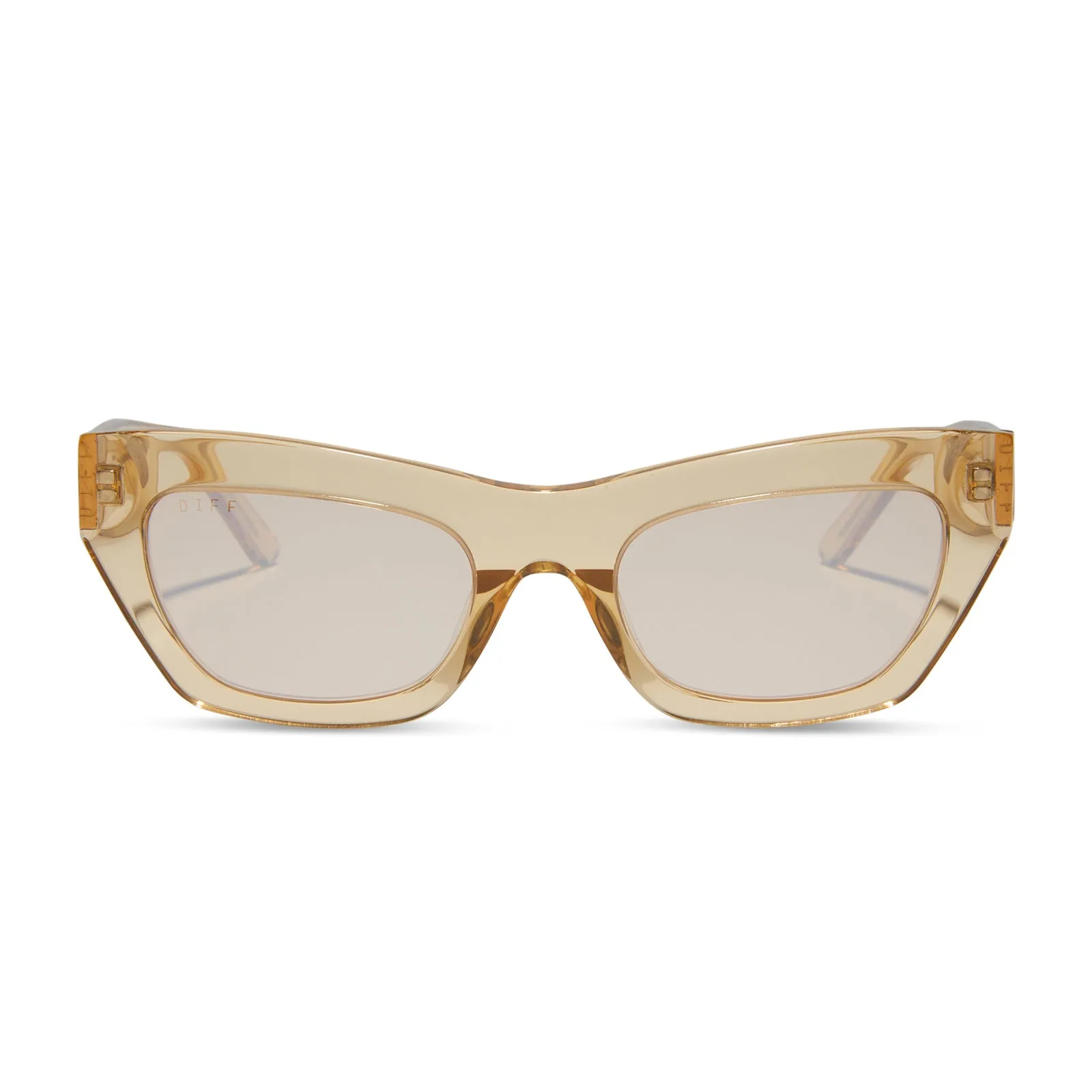 KATARINA - HONEY CRYSTAL + HONEY CRYSTAL FLASH + POLARIZED SUNGLASSES sold by Diff Eyewear