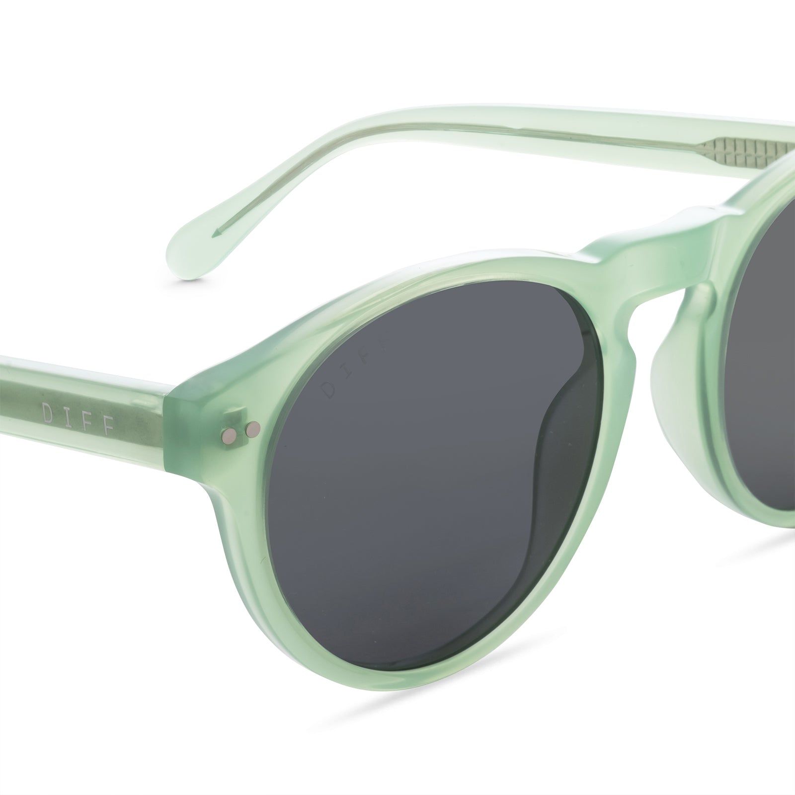 CODY - SEAFOAM CRYSTAL + GREY POLARIZED SUNGLASSES sold by Diff Eyewear product image thumbnail 3