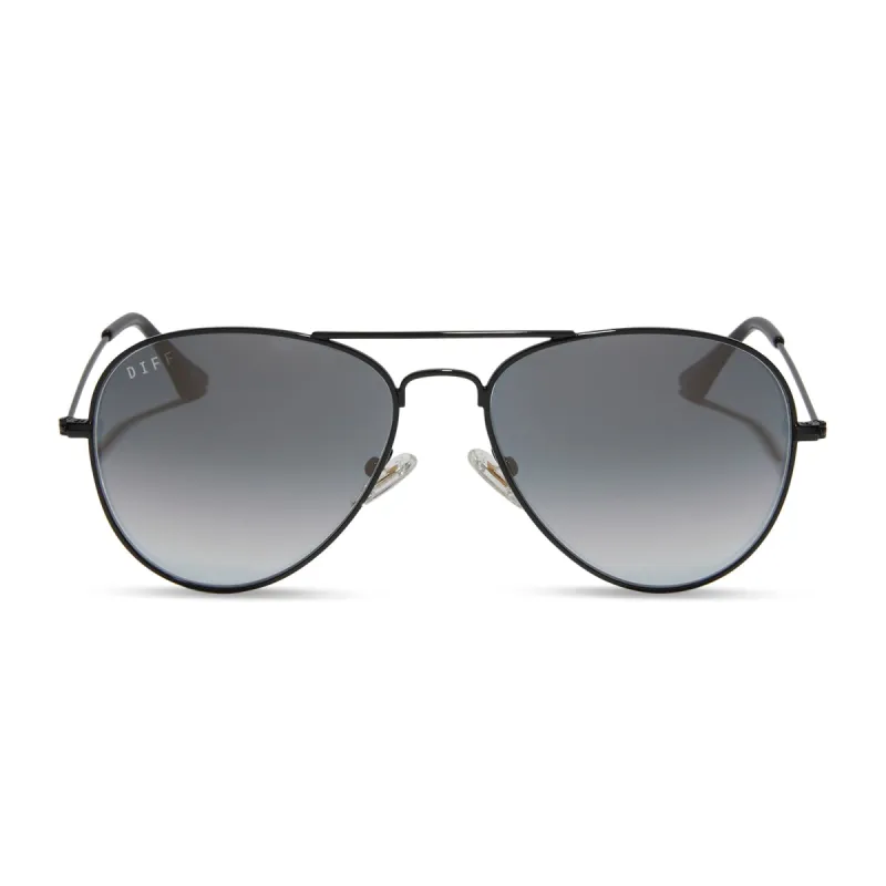 CRUZ - BLACK + GREY GRADIENT SUNGLASSES sold by Diff Eyewear