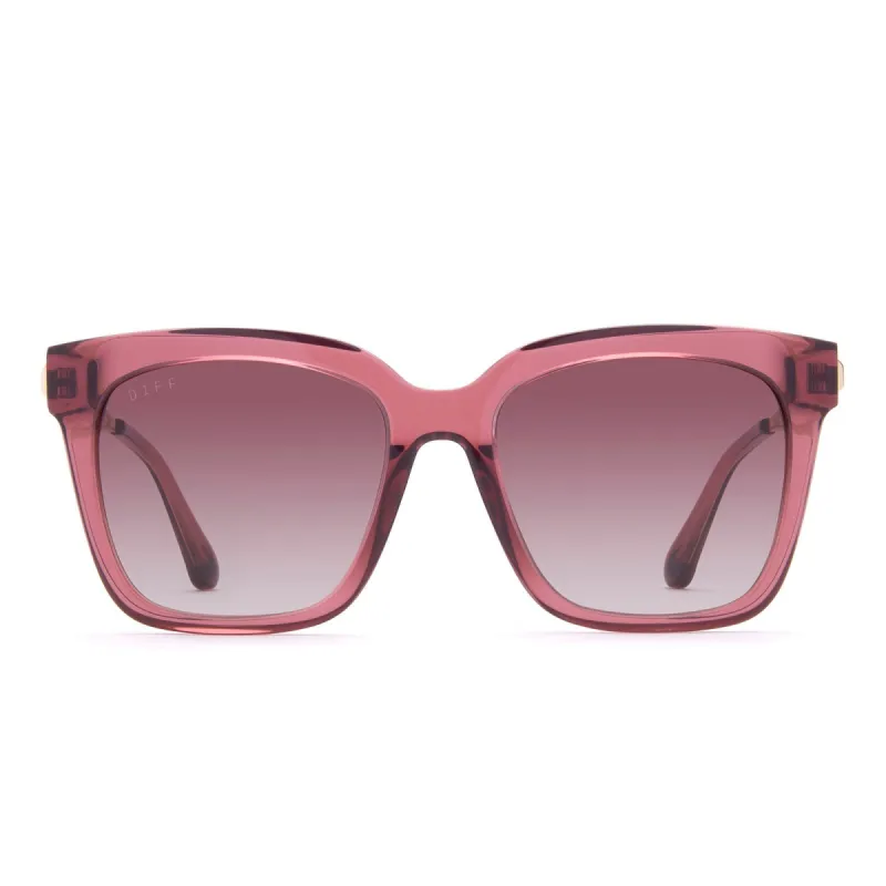 BELLA - MULBERRY + WINE GRADIENT SUNGLASSES sold by Diff Eyewear