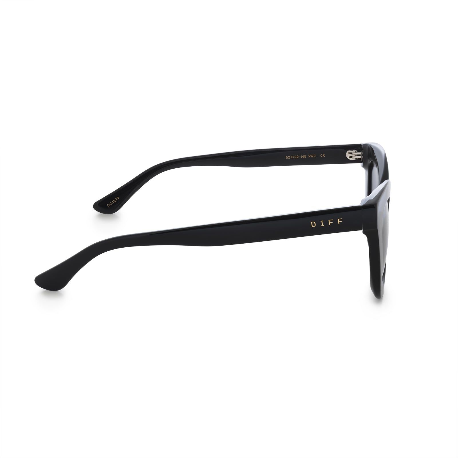 NOEMI - BLACK + GREY POLARIZED SUNGLASSES sold by Diff Eyewear product image thumbnail 4