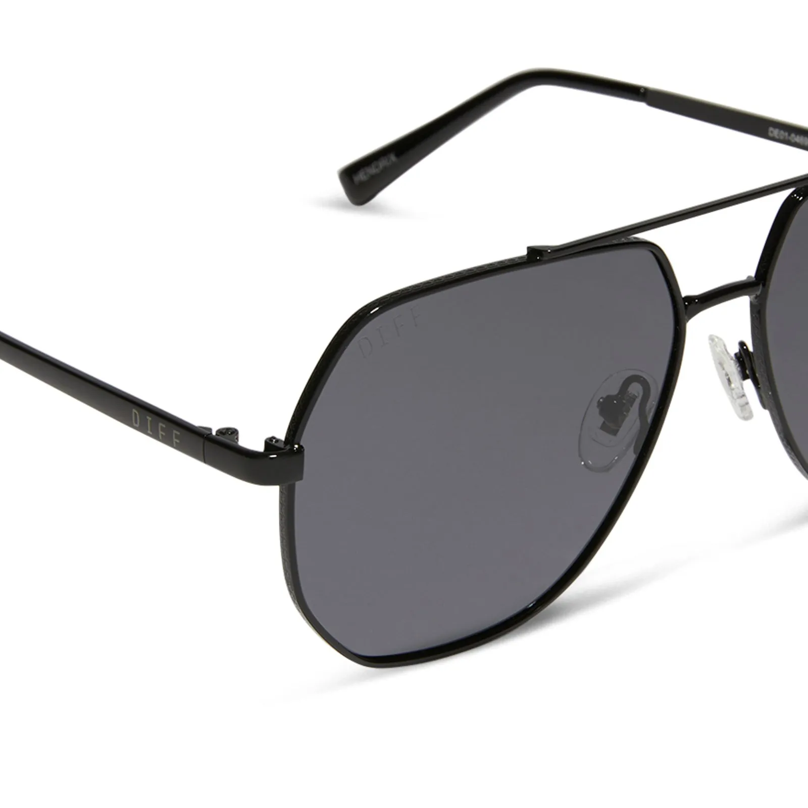 BEVERLIN - HENDRIX + BLACK + GREY POLARIZED SUNGLASSES sold by Diff Eyewear product image thumbnail 4