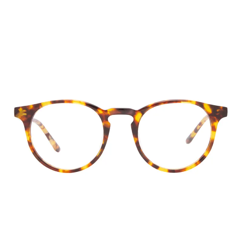 SAWYER - AMBER TORTOISE + BLUE LIGHT TECHNOLOGY CLEAR GLASSES sold by Diff Eyewear