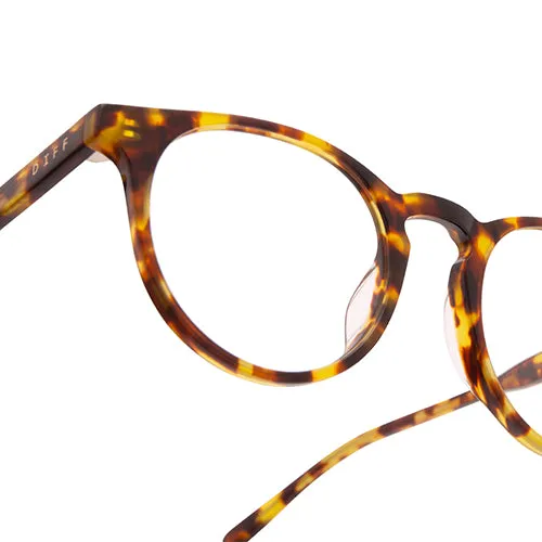 SAWYER - AMBER TORTOISE + BLUE LIGHT TECHNOLOGY CLEAR GLASSES sold by Diff Eyewear product image thumbnail 4