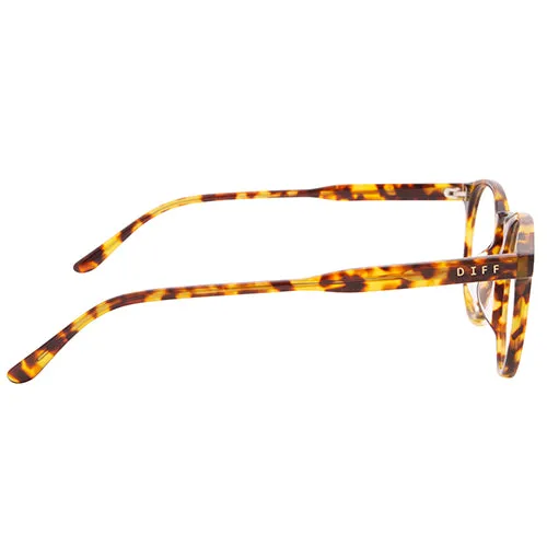 SAWYER - AMBER TORTOISE + BLUE LIGHT TECHNOLOGY CLEAR GLASSES sold by Diff Eyewear product image thumbnail 3
