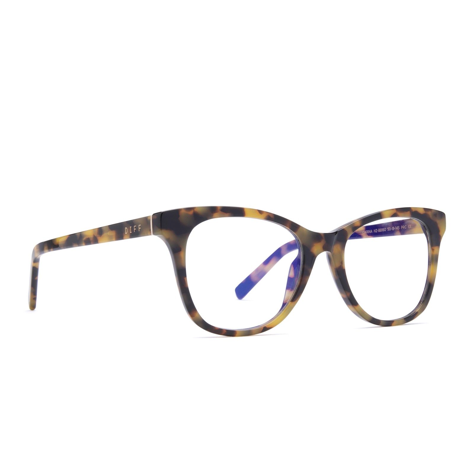 CARINA - HAZEL TORTOISE + BLUE LIGHT TECHNOLOGY GLASSES sold by Diff Eyewear product image thumbnail 2