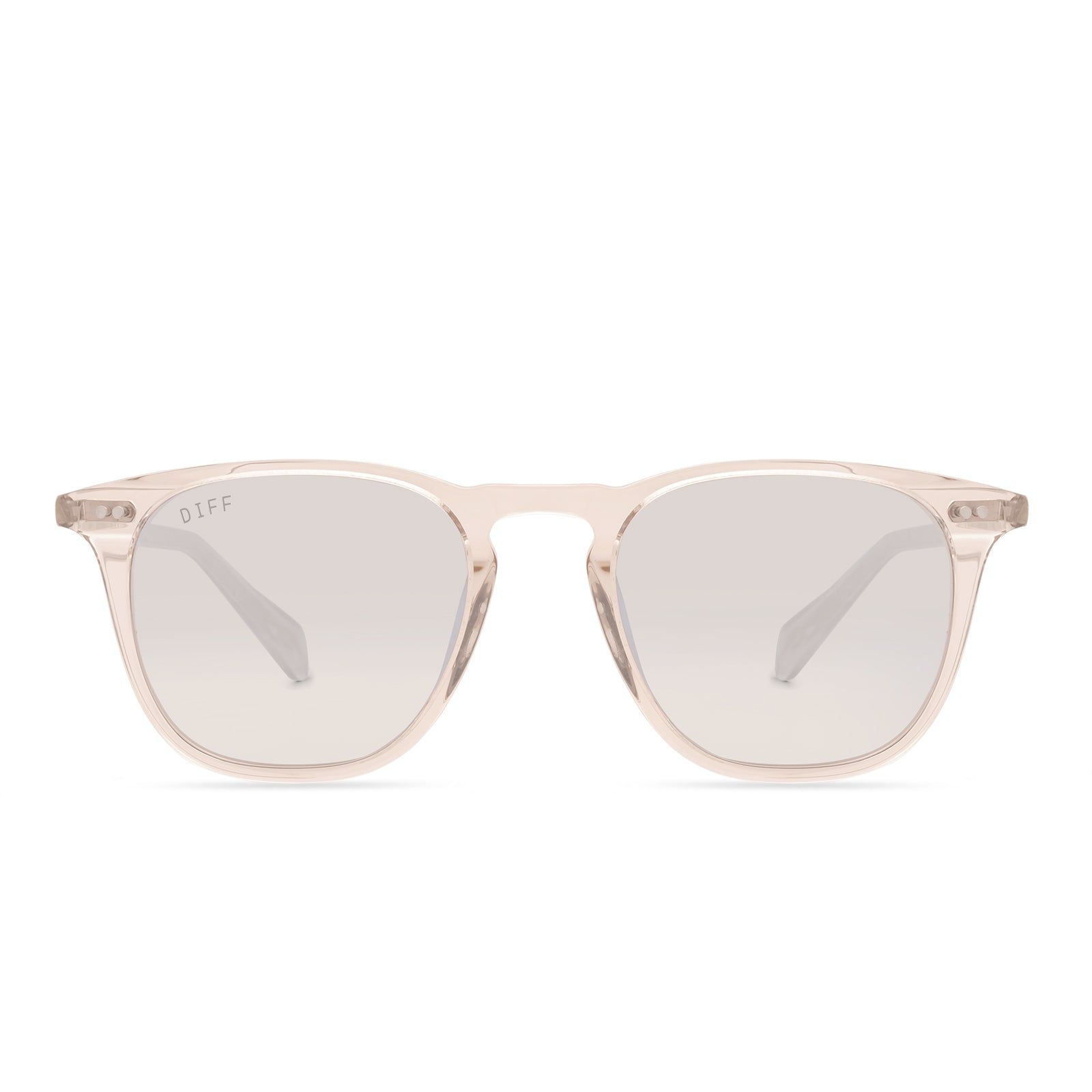 MAXWELL - SANDSTONE CRYSTAL + BEIGE MIRROR + POLARIZED SUNGLASSES sold by Diff Eyewear