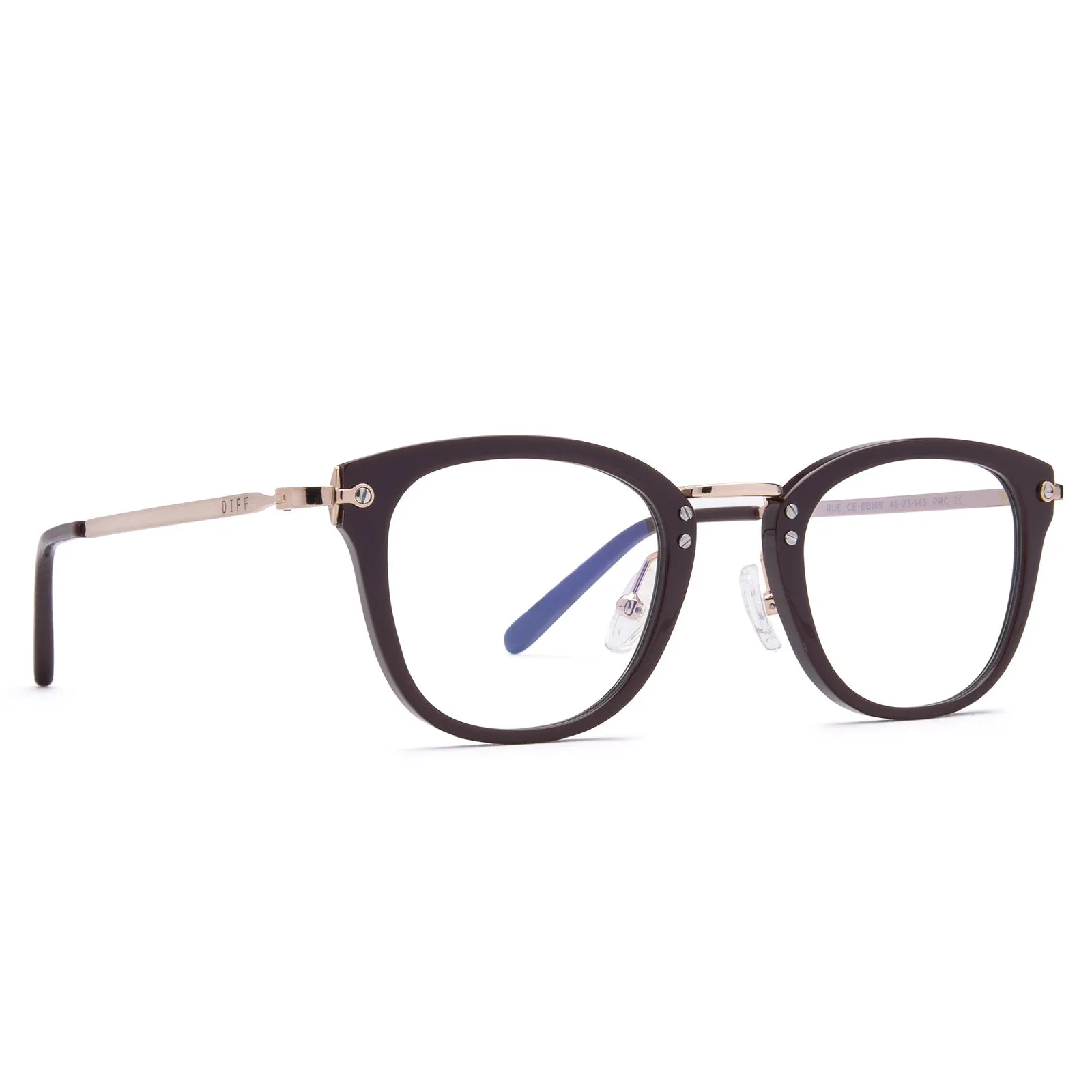 RUE - CLARET + BLUE LIGHT TECHNOLOGY GLASSES sold by Diff Eyewear product image thumbnail 2