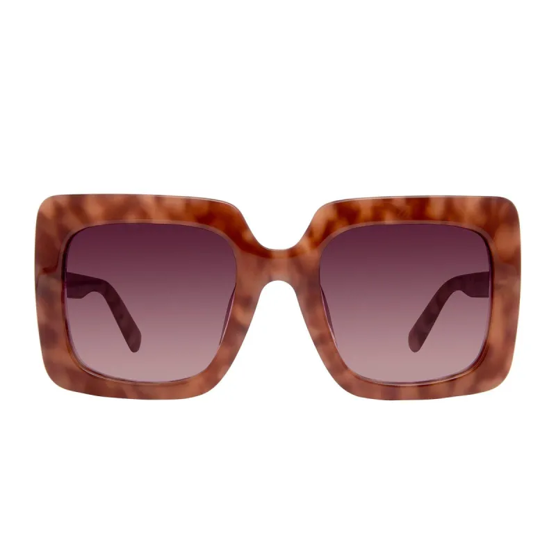 SASHA - PLUM TORTOISE + WINE GRADIENT SUNGLASSES sold by Diff Eyewear