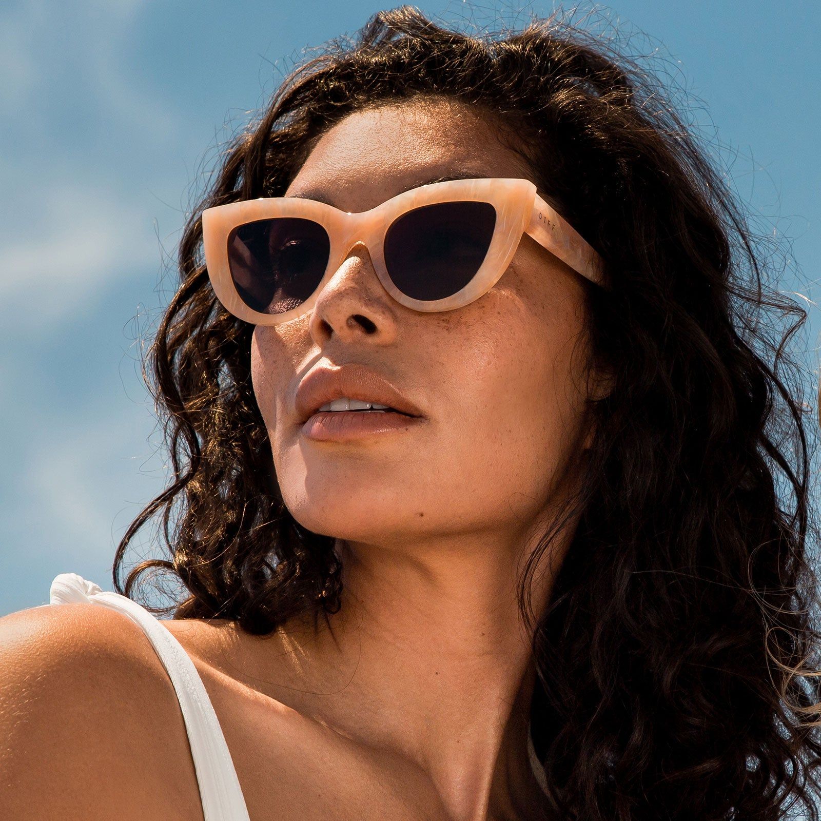 KIMMY - CITRINE PEARL + TAUPE FLASH SUNGLASSES sold by Diff Eyewear product image thumbnail 9