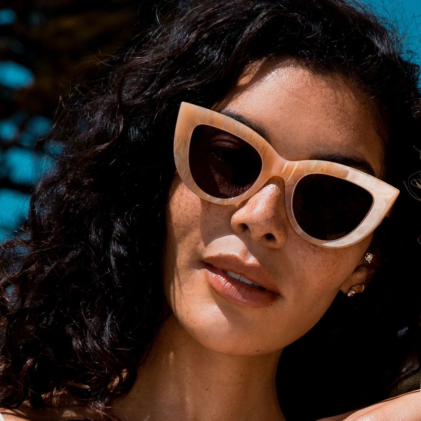 KIMMY - CITRINE PEARL + TAUPE FLASH SUNGLASSES sold by Diff Eyewear product image thumbnail 8