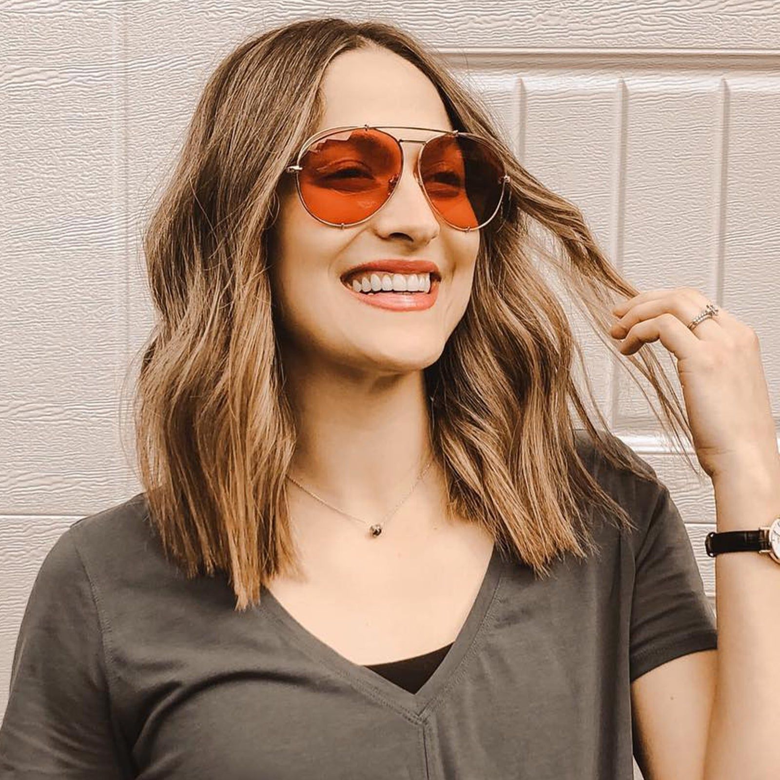 KOKO - PALE GOLD + TRANSPARENT RED SUNGLASSES sold by Diff Eyewear product image thumbnail 4