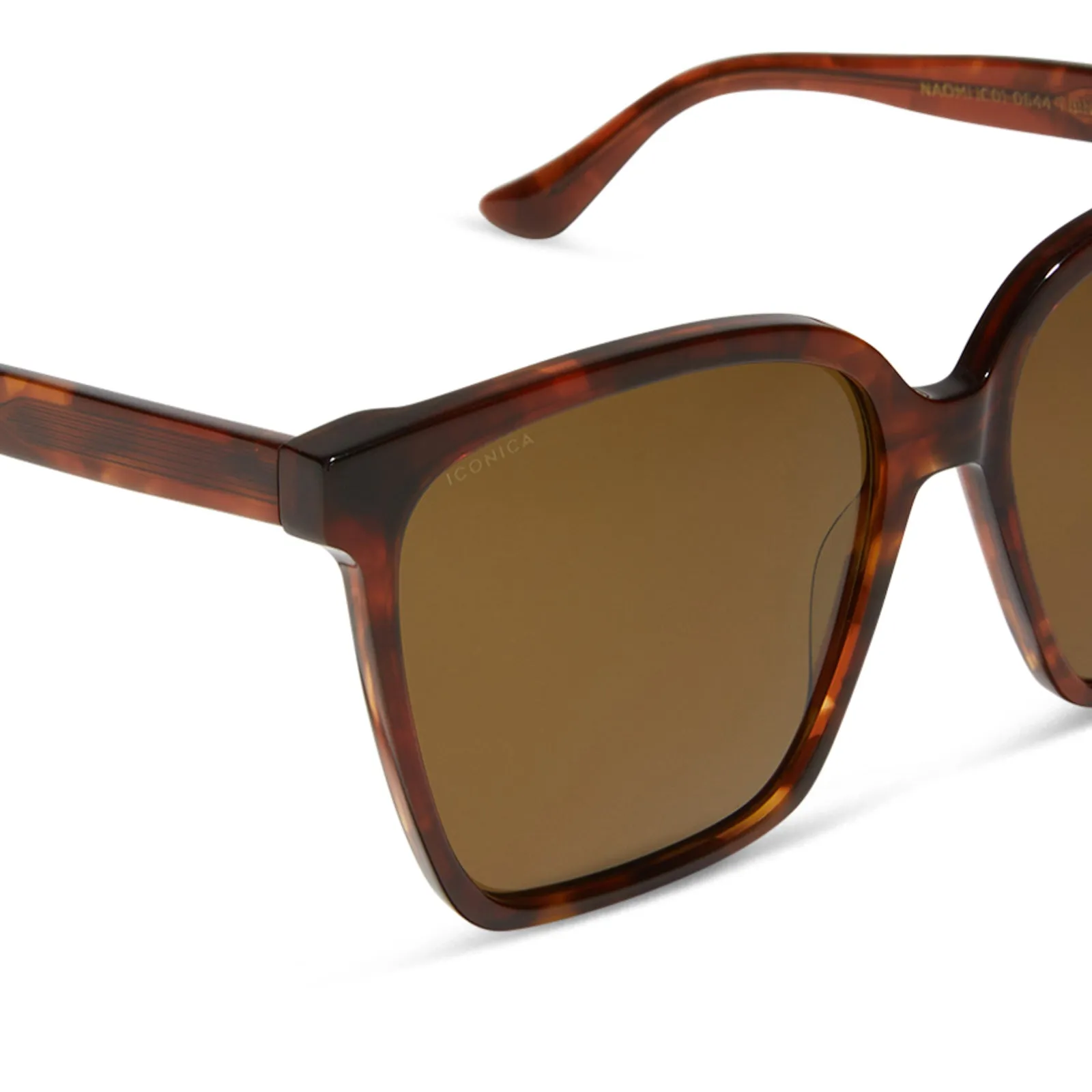 NAOMI - SALTED CARAMEL TORTOISE + BROWN + POLARIZED SUNGLASSES sold by Diff Eyewear product image thumbnail 4