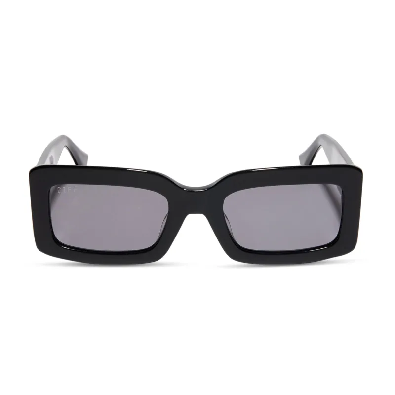 INDY - BLACK + GREY + POLARIZED SUNGLASSES sold by Diff Eyewear