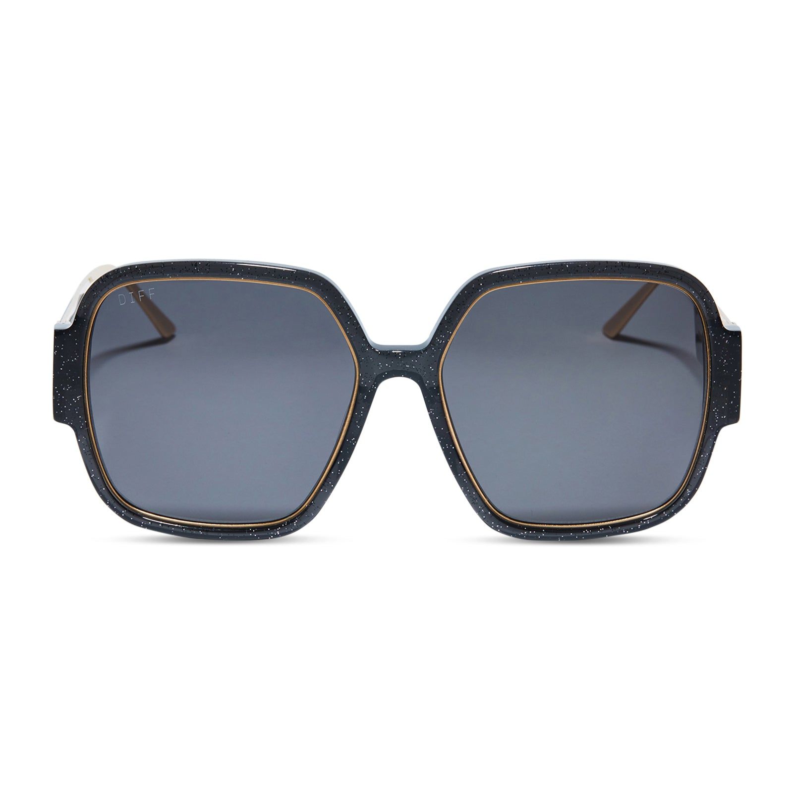 TINA - FESTIVE BLACK + GREY SUNGLASSES sold by Diff Eyewear product image thumbnail 2