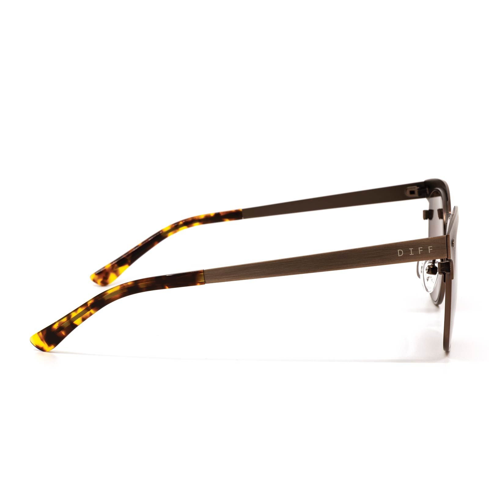 EMMETT - BRUSHED BROWN + BROWN SUNGLASSES sold by Diff Eyewear product image thumbnail 3