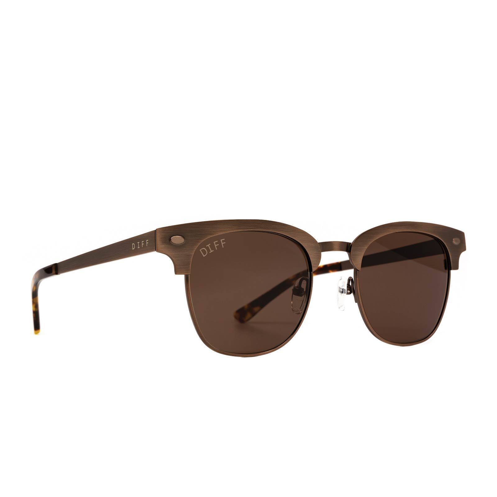 EMMETT - BRUSHED BROWN + BROWN SUNGLASSES sold by Diff Eyewear product image thumbnail 2