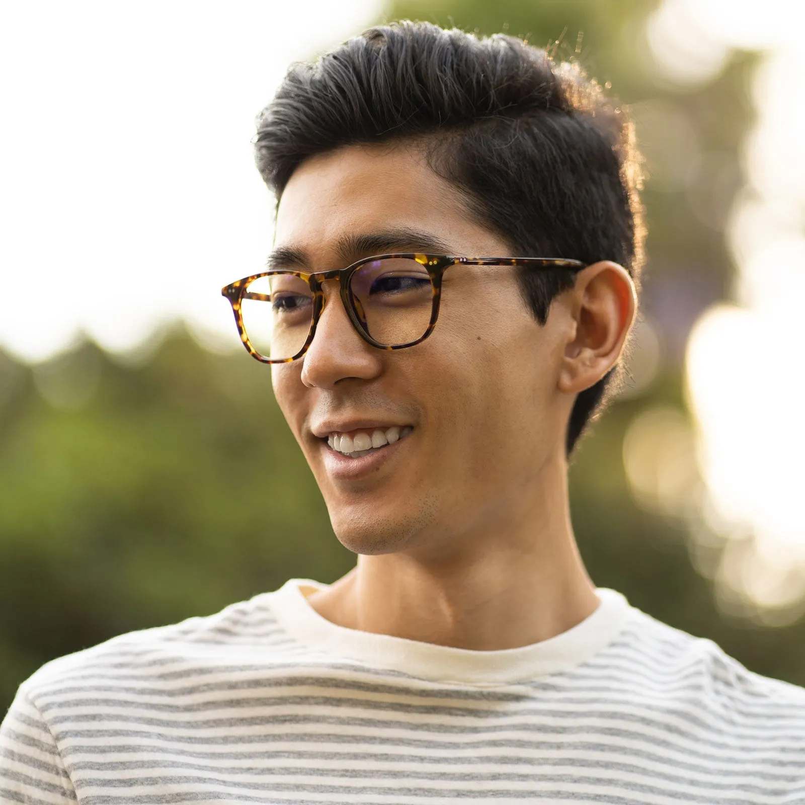 MAXWELL - AMBER TORTOISE + GLASSES sold by Diff Eyewear product image thumbnail 5