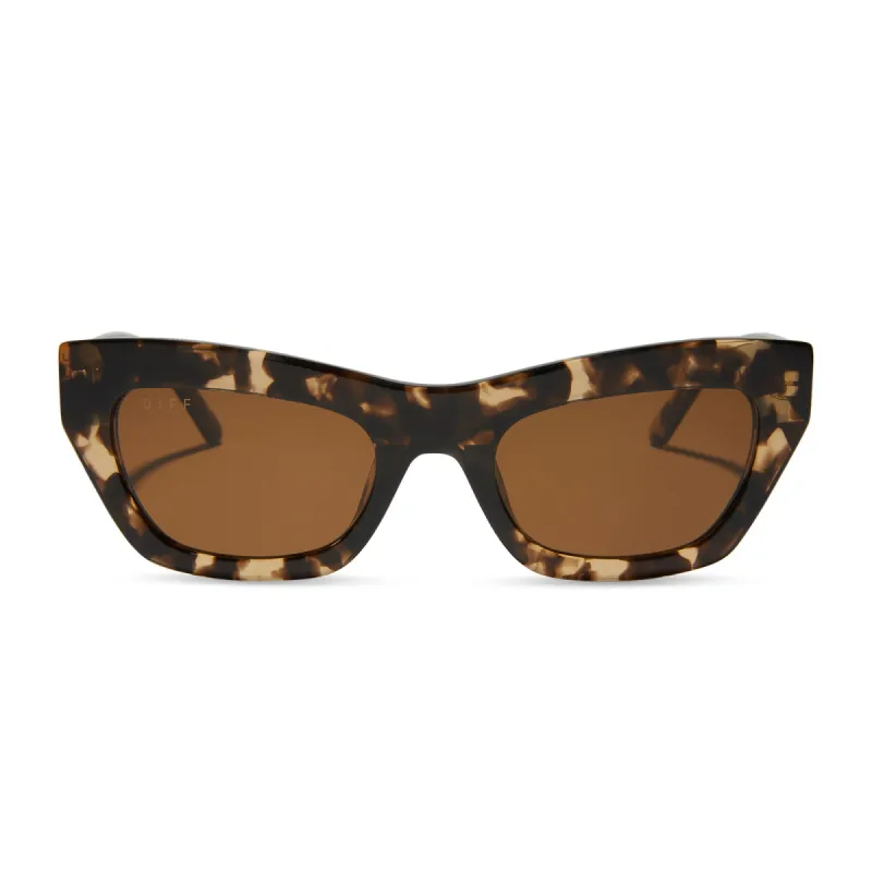 KATARINA - ESPRESSO TORTOISE + BROWN SUNGLASSES sold by Diff Eyewear