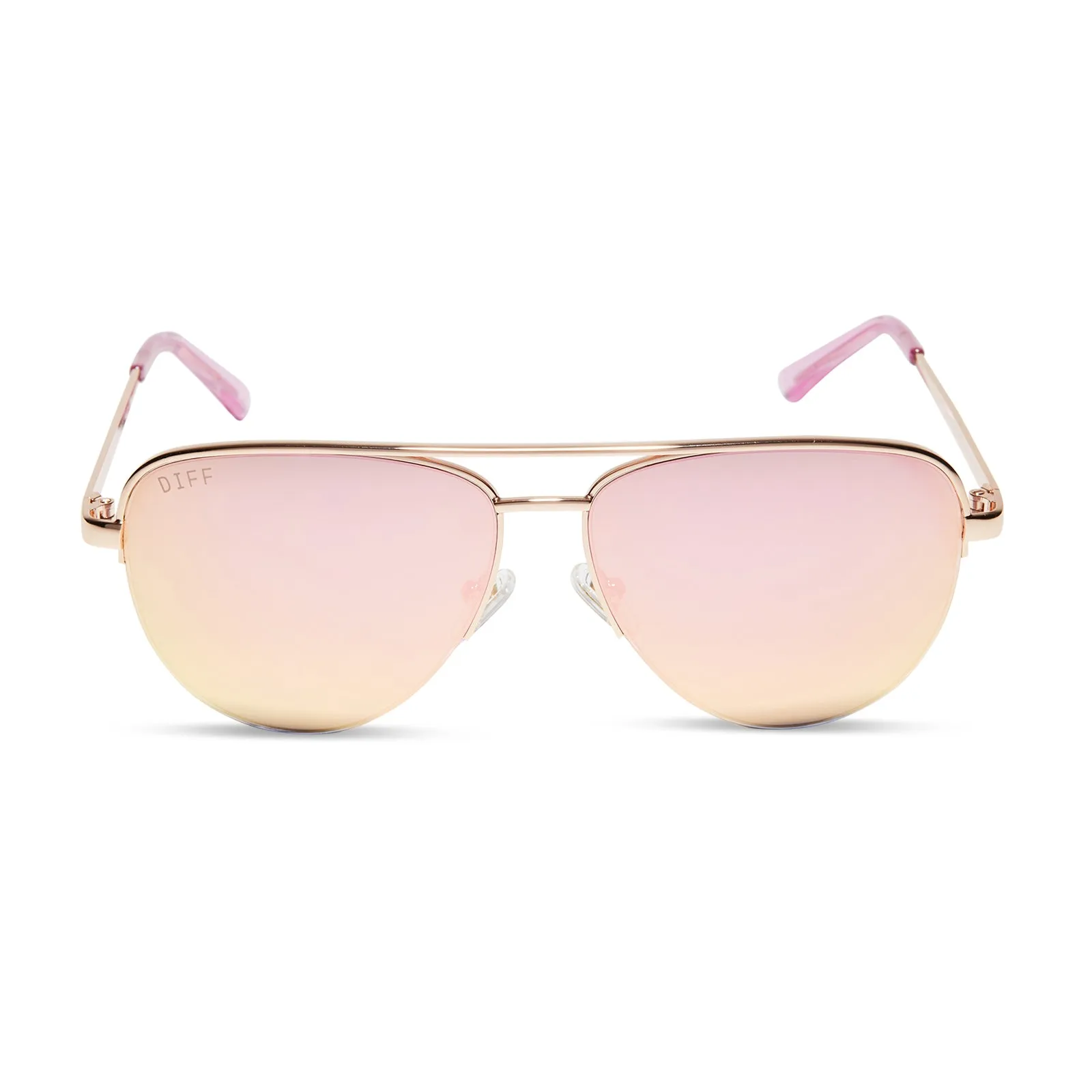 AUGUST - CHAMPAGNE + CHERRY BLOSSOM SUNGLASSES sold by Diff Eyewear