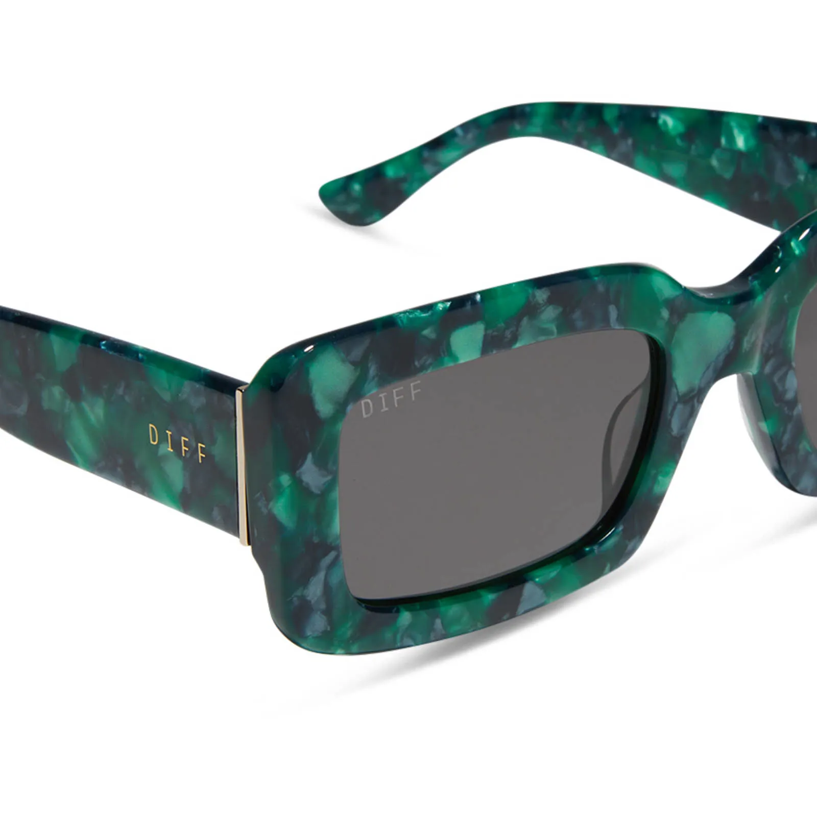 INDY - DARK IVY TORTOISE + GREY + POLARIZED SUNGLASSES sold by Diff Eyewear product image thumbnail 4