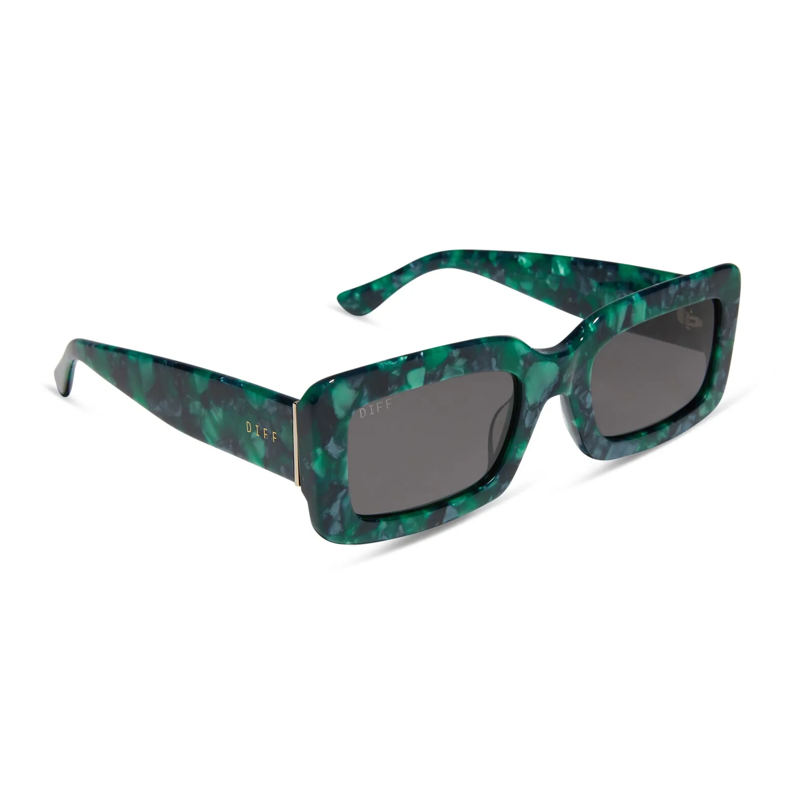 INDY - DARK IVY TORTOISE + GREY + POLARIZED SUNGLASSES sold by Diff Eyewear product image thumbnail 2