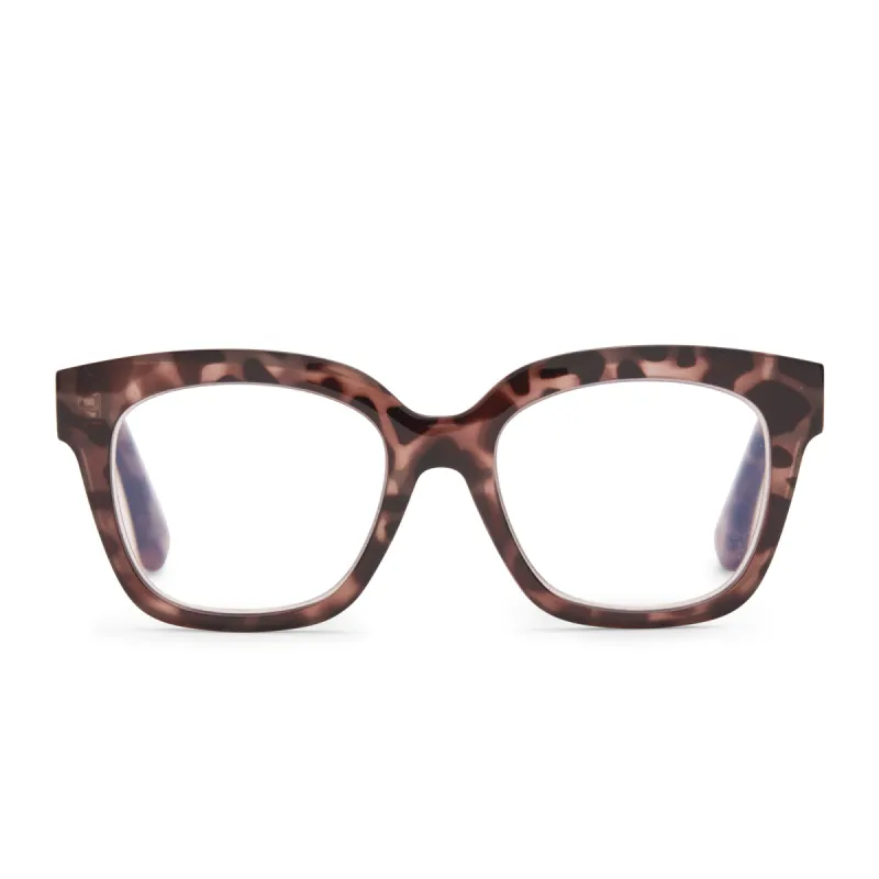 AVA - BEIGE TORTOISE + BLUE LIGHT TECHNOLOGY GLASSES sold by Diff Eyewear