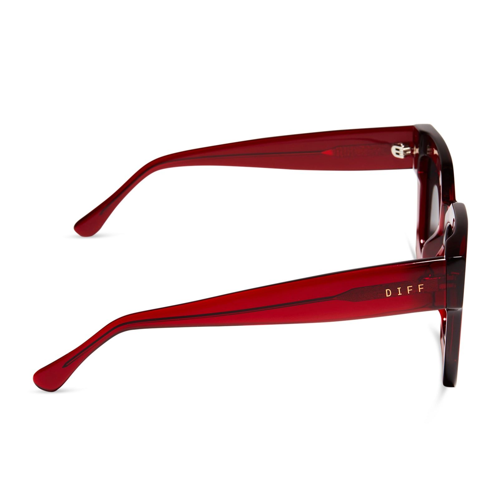 DANI - CARMINE + GREY POLARIZED SUNGLASSES sold by Diff Eyewear product image thumbnail 3