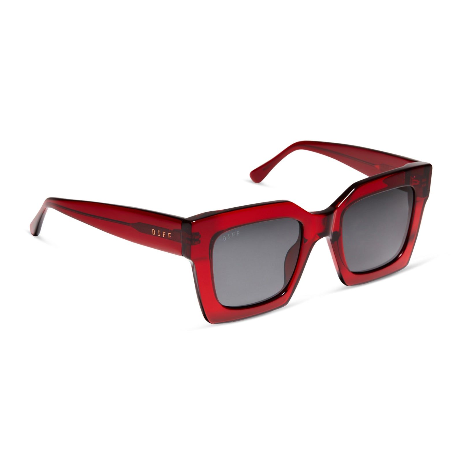 DANI - CARMINE + GREY POLARIZED SUNGLASSES sold by Diff Eyewear product image thumbnail 2