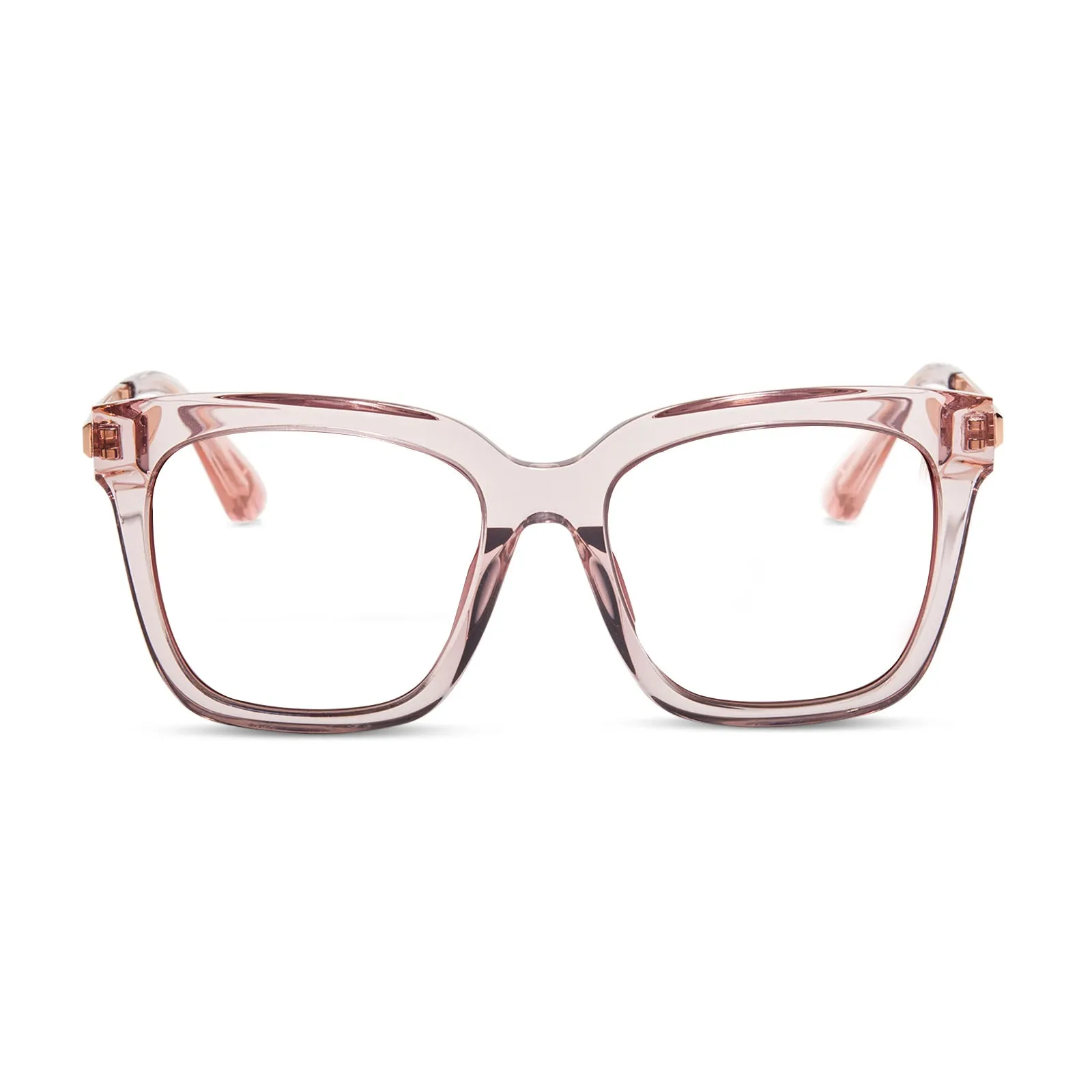 BELLA - LIGHT PINK CRYSTAL + GLASSES sold by Diff Eyewear
