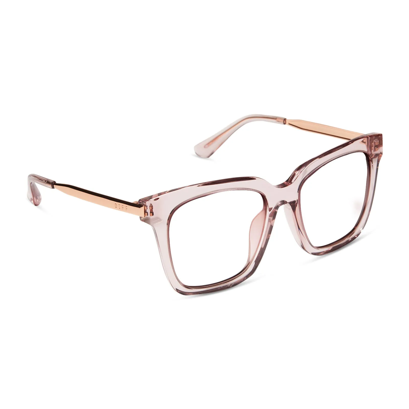 BELLA - LIGHT PINK CRYSTAL + GLASSES sold by Diff Eyewear product image thumbnail 2