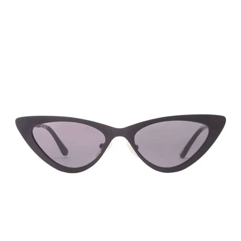 RAE - MATTE BLACK + DARK SMOKE SUNGLASSES sold by Diff Eyewear