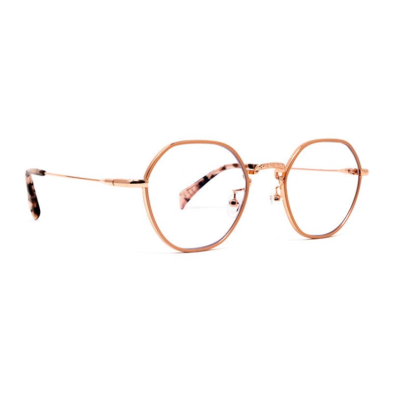 RIDLEY - ROSE GOLD + BLUE LIGHT TECHNOLOGY CLEAR GLASSES sold by Diff Eyewear product image thumbnail 2