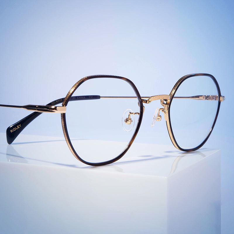 RIDLEY - ROSE GOLD + BLUE LIGHT TECHNOLOGY CLEAR GLASSES sold by Diff Eyewear product image thumbnail 4