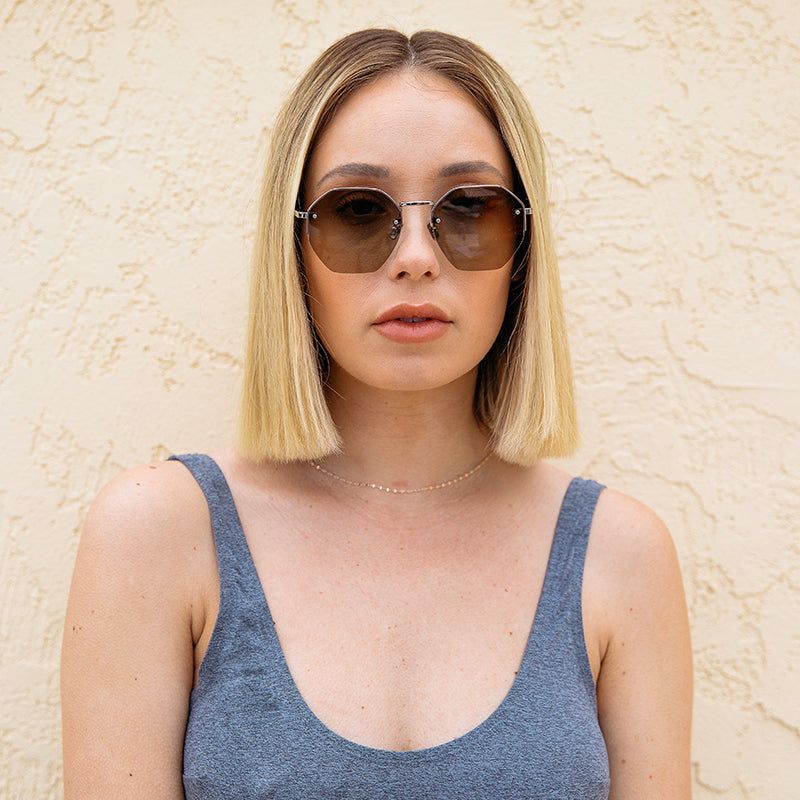 NOVA - GUNMETAL + BROWN GRADIENT sold by Diff Eyewear product image thumbnail 4