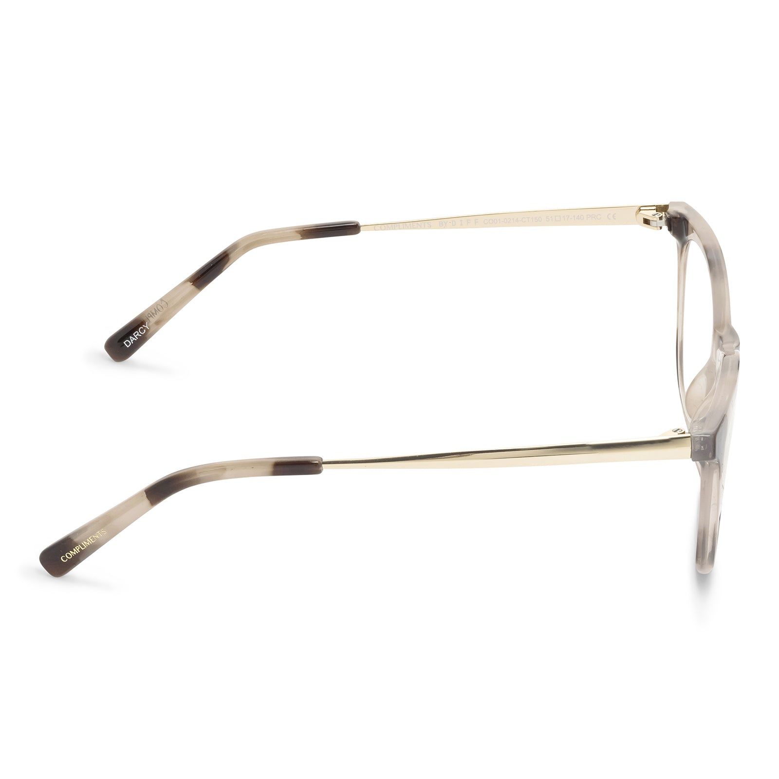DARCY - CREAM TORTOISE + CLEAR GLASSES sold by Diff Eyewear product image thumbnail 3
