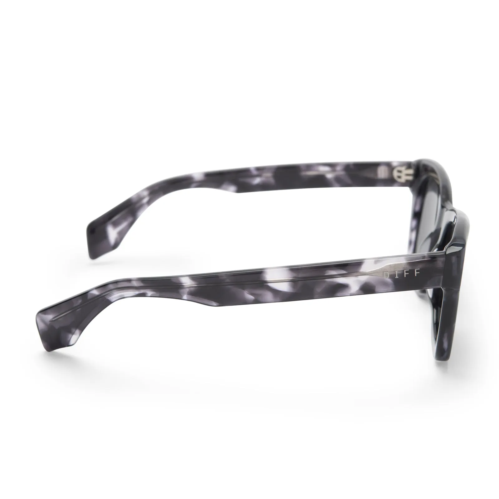 DEAN - BLACK MARBLE + GREY POLARIZED SUNGLASSES sold by Diff Eyewear product image thumbnail 4