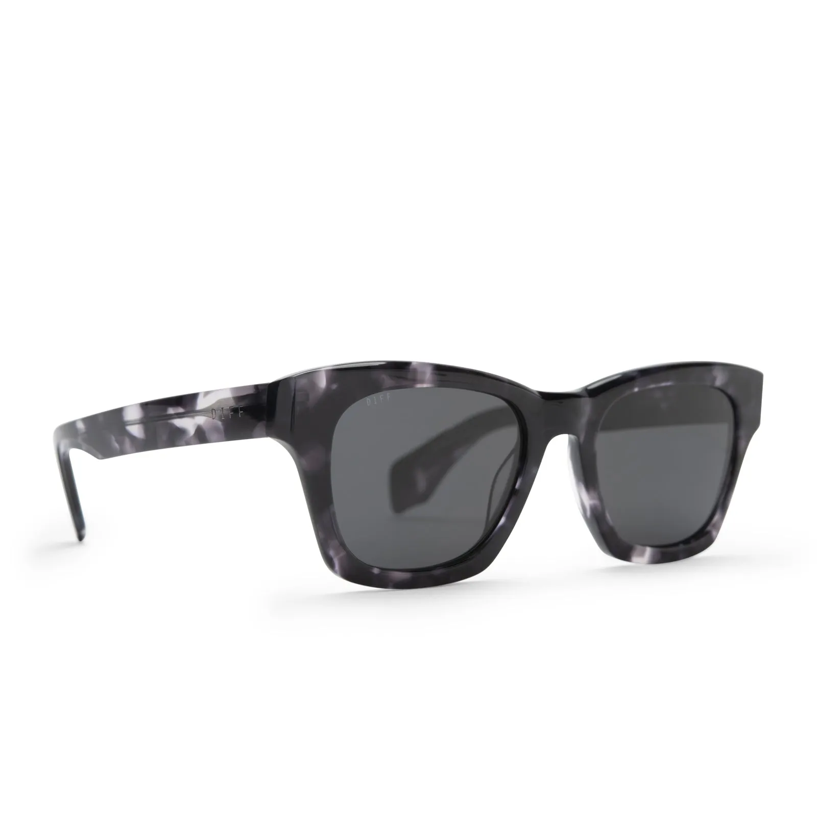 DEAN - BLACK MARBLE + GREY POLARIZED SUNGLASSES sold by Diff Eyewear product image thumbnail 2