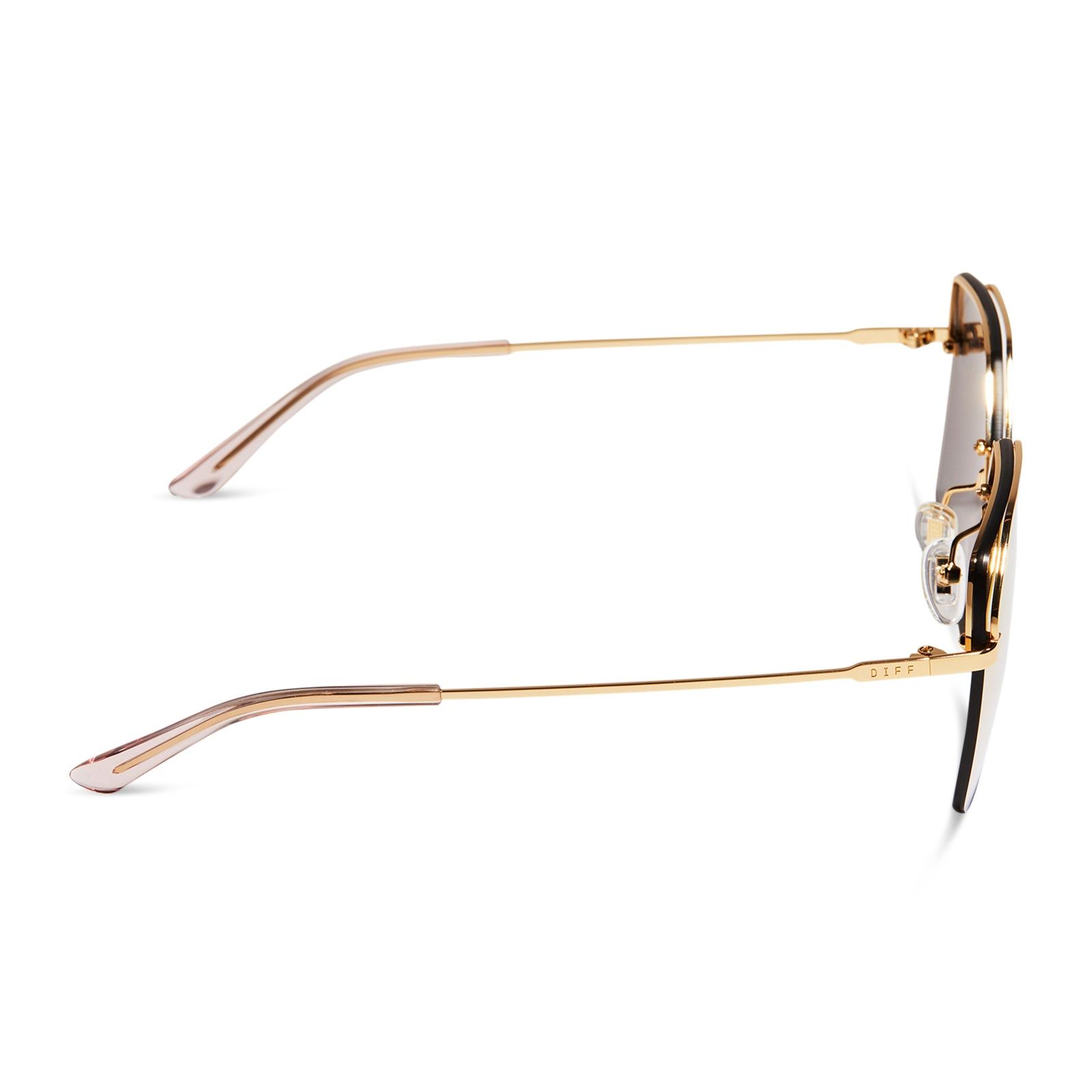 BREE - GOLD + PEACH MIRROR SUNGLASSES sold by Diff Eyewear product image thumbnail 3