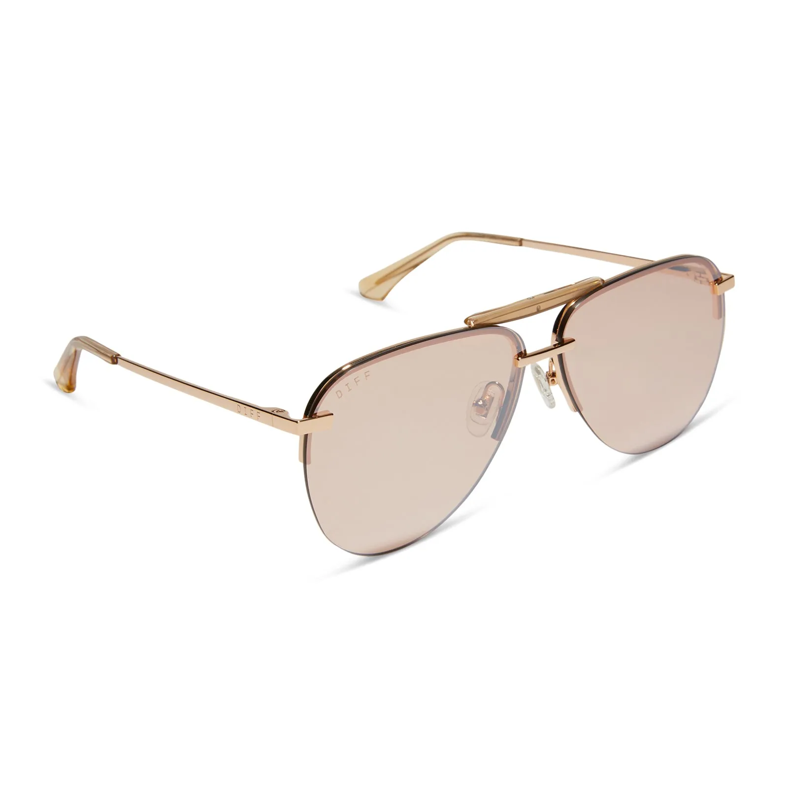 TAHOE - GOLD + HONEY CRYSTAL FLASH SUNGLASSES sold by Diff Eyewear product image thumbnail 2