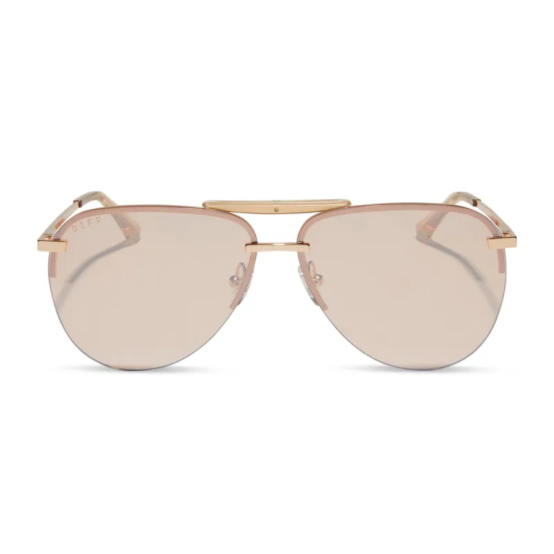 TAHOE - GOLD + HONEY CRYSTAL FLASH SUNGLASSES sold by Diff Eyewear