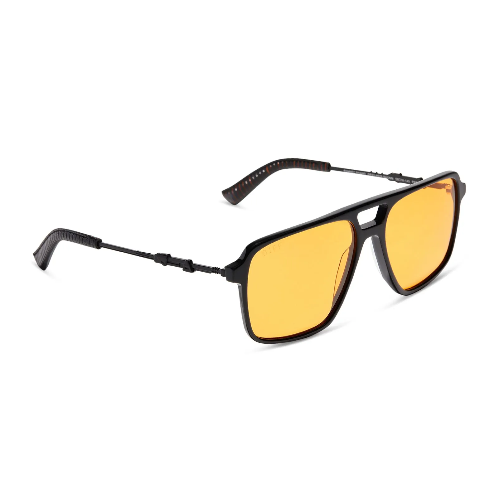 FENNEC SHAND™ - BLACK + ORANGE SUNGLASSES sold by Diff Eyewear product image thumbnail 2