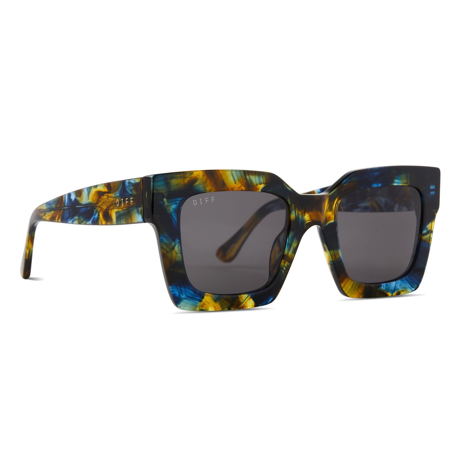DANI - GLACIAL TORTOISE + GREY SUNGLASSES sold by Diff Eyewear product image thumbnail 2